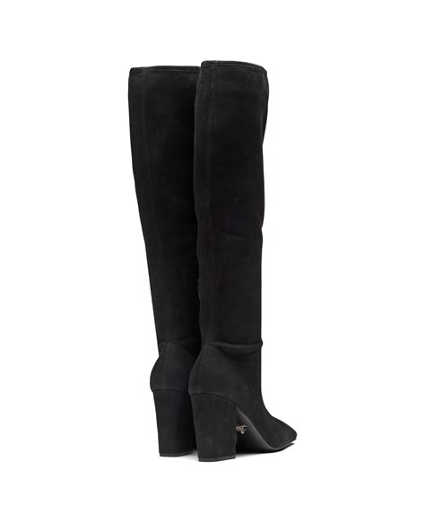 prada stretch suede boots|Prada ankle boots nordstrom.